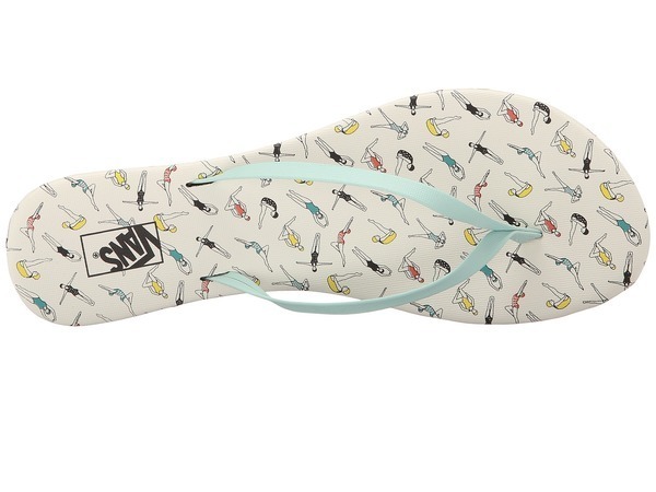 Vans CARMELLE SWIMMERS GOSSAMER GREEN damen flip flops Vans CARMELLE SWIMMERS GOSSAMER GREEN damen flip flops