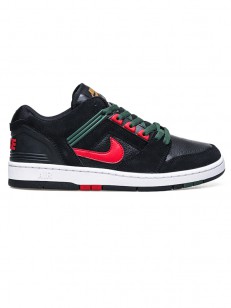 Nike SB AIR FORCE II LOW BLK/RED/FOREST