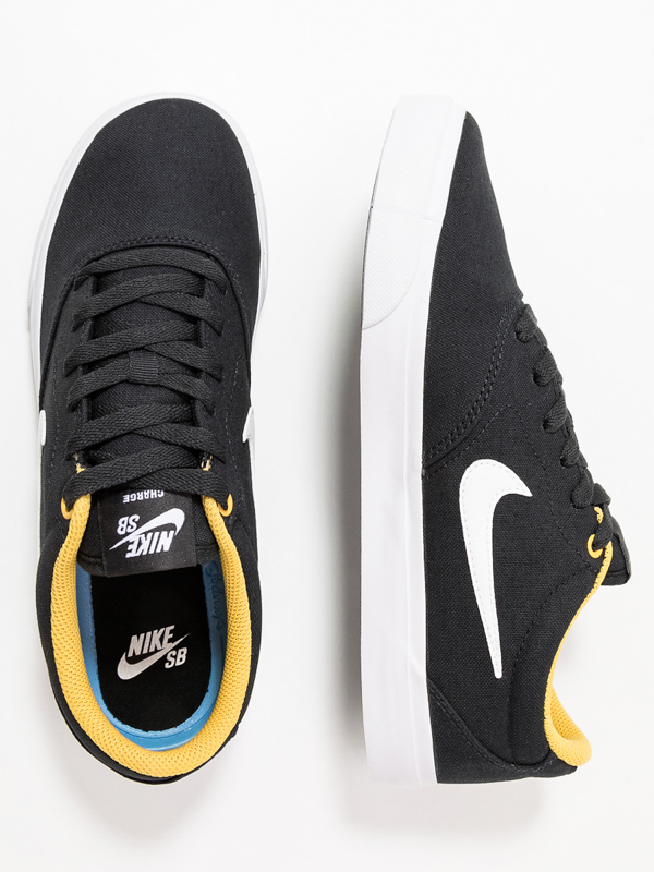 Nike Sb Charge Cnvs Noir Wht Slrflr Herrenschuhe Swis Shop De