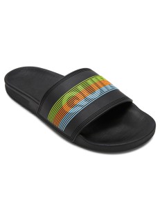 Quiksilver RIVI WORDMARK SLIDE BLACK/ORANGE/BLUE